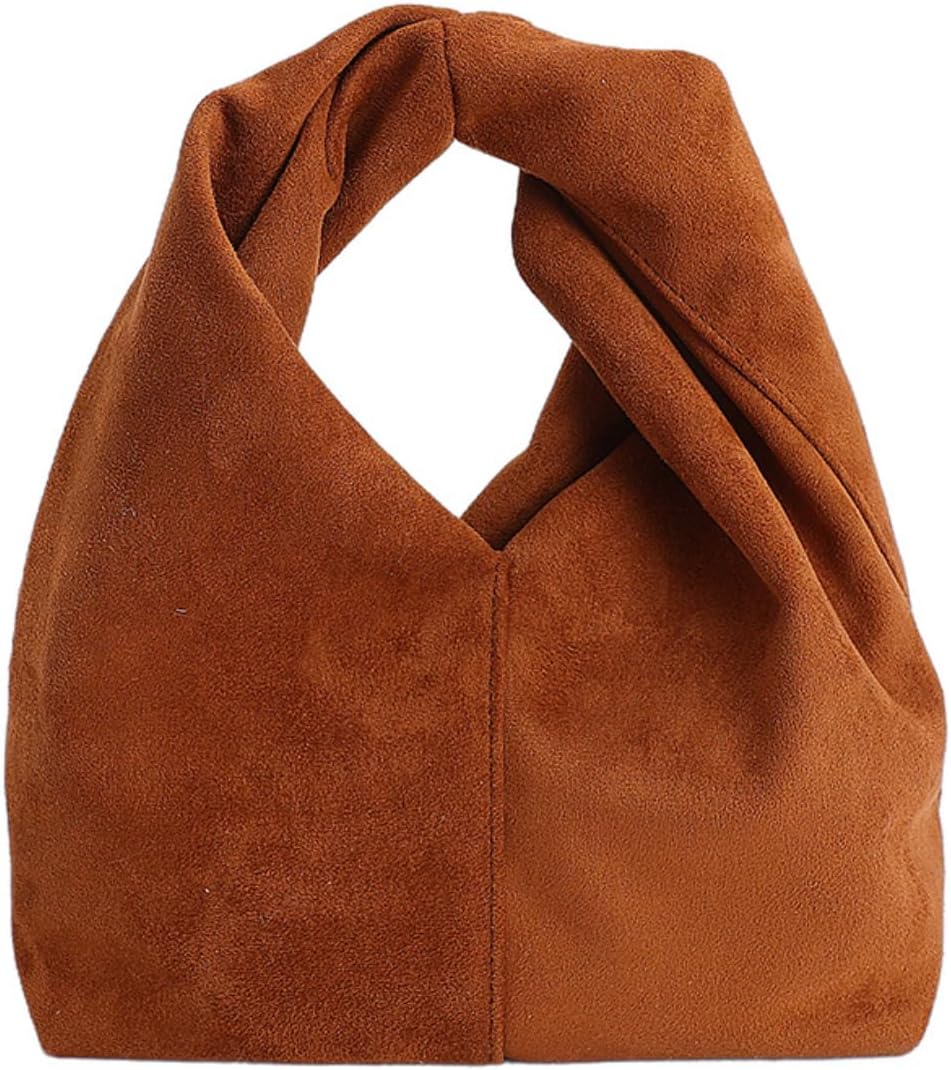 Slouchy Suede Small Tote Bag Women Clutch Crossbody Purses Shoulder Handbag