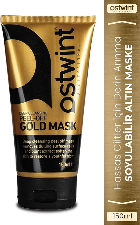 Ostwint Professional Peeling Gel, Soyulabilir Altın Maske 150ml Aydınlatıcı, Canlandırıcı, Pürüzsüzleştirici