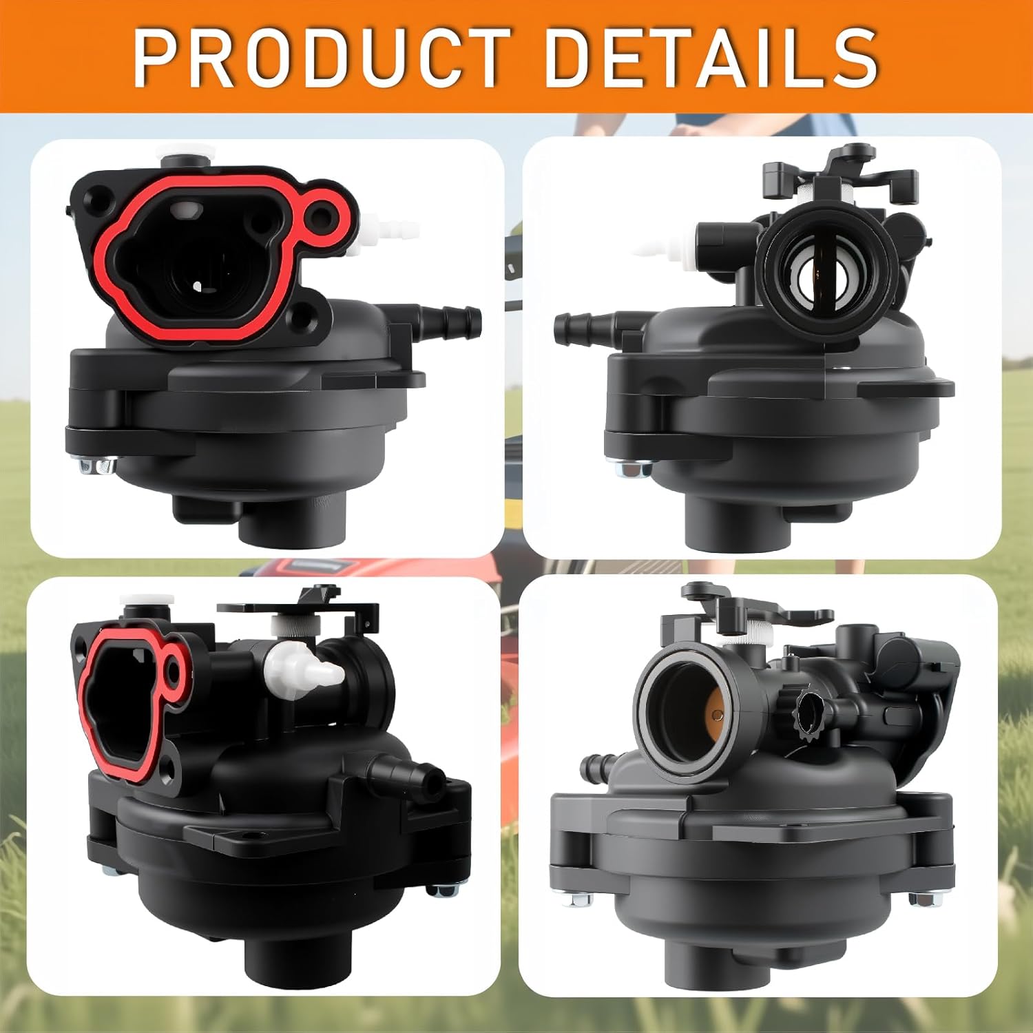 799583 Carburetor fit for Briggs and Stratton 300E 450E 500E 550EX 500 125cc 140cc 08P502 09P602 Lawn mower engine Replacement OE# 799583 591323 593261 595656 591979 591160