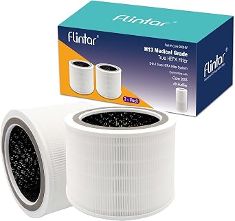 Core 200S Replacement Filter, Compatible with LEVOIT Core 200S Smart WiFi Air Purifier, 3-Stage H13 Grade Filter Set, Core 200S-RF, 2-Pack