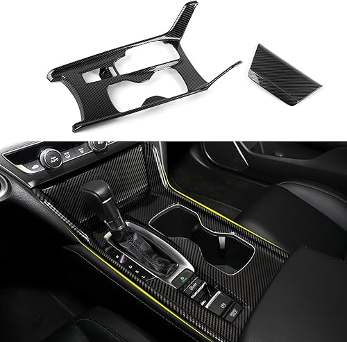 Miniatura 14 de para Honda Accord 2018 2019 2020 2021 2022 Accesorios de 10ª Generación Calcomanías de Coche ABS Pegatinas de Fibra de Carbono