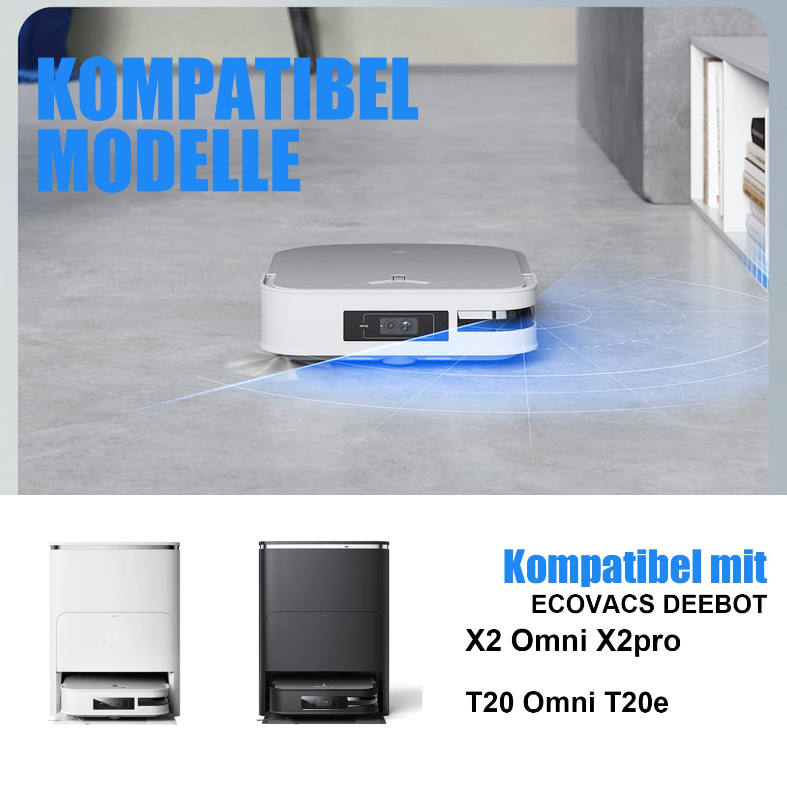 10 sztuk ściereczek do Ecovacs Deebot X2/Omni/X2 Pro/T20 Xiaomi X10+/Dreame L10s ultrać/L20