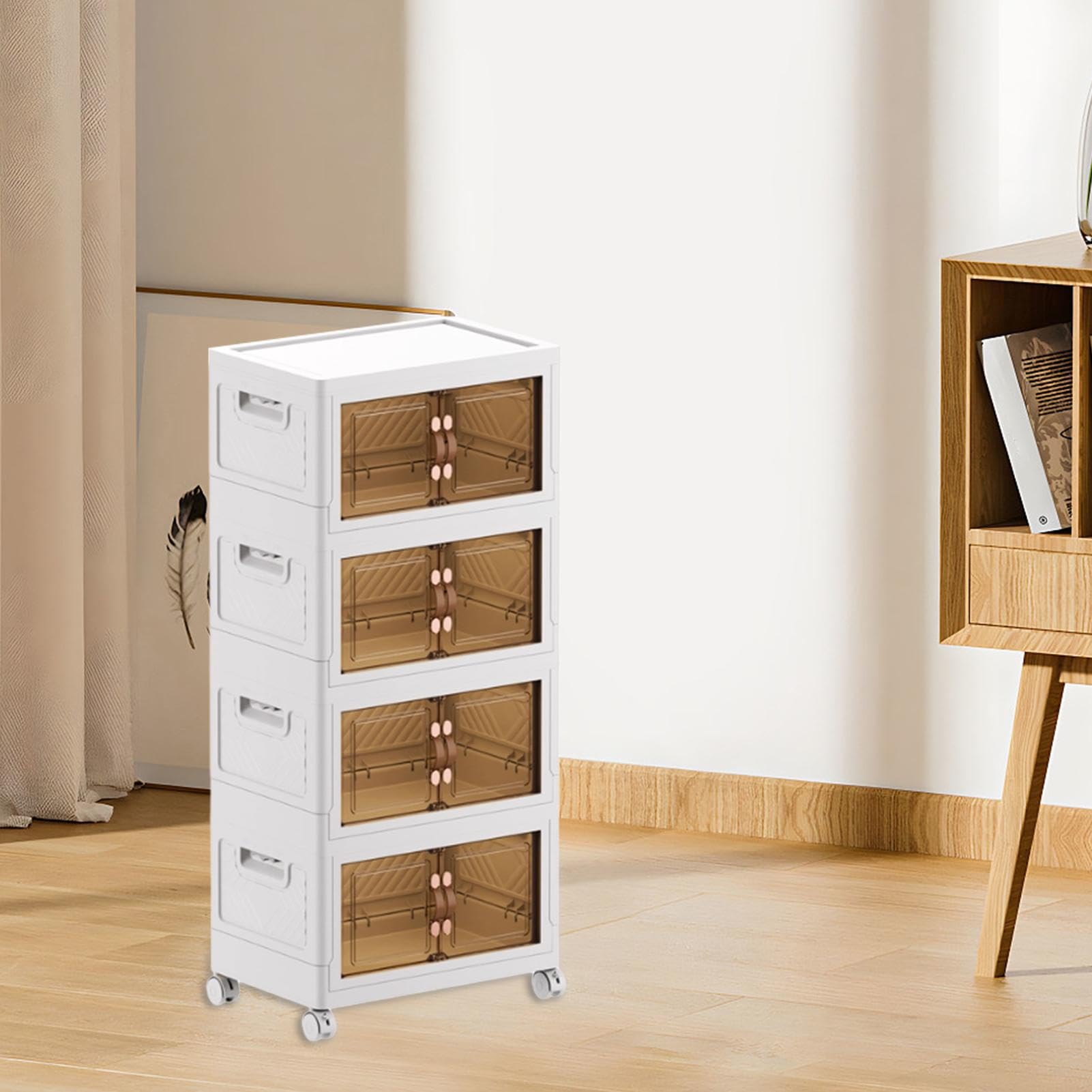 Organizador plegable de almacenamiento de ropa, caja de almacenamiento, contenedores de almacenamiento de libros, contenedores de organización de gran capacidad, contenedores de almacenamiento de | contenedores de almacenamiento de libros, contenedores de