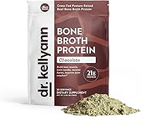 Dr. Kellyann Chocolate Keto Bone Broth Protein Powder - 21g Grass-Fed Collagen, 2g Net Carbs, Paleo Keto Shakes (30 Servings)
