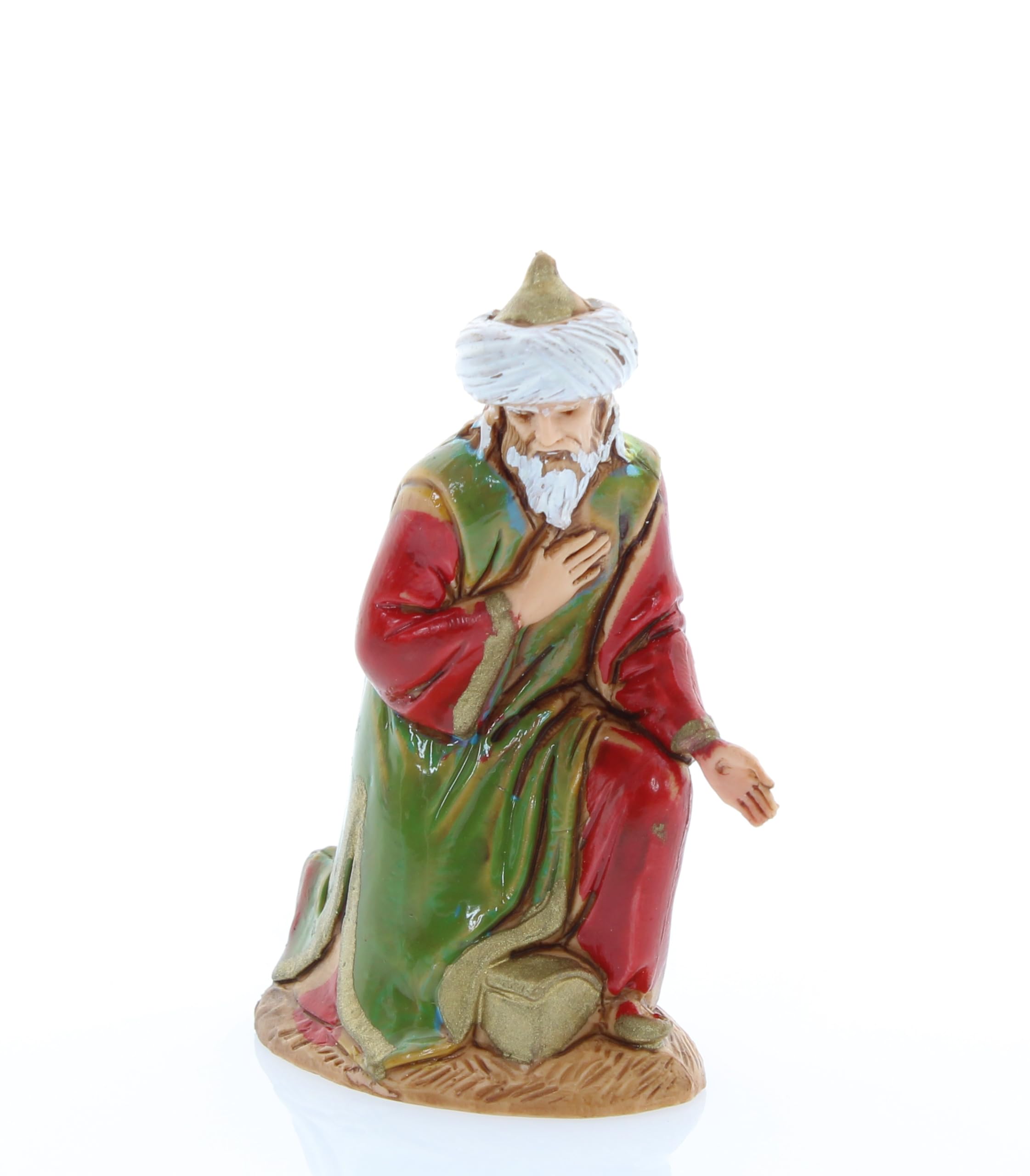 Figurines Rois Mages Pour Crèche 6cm - Moranduzzo Indestructibles - Peinture Main - Fabriqué En Italie