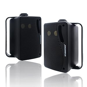 STUDIOFINIX 3 5 Inch Outdoor Bluetooth Speakers Waterproof Wired 3 Way 200W Upgrade Premium Wall Mount Speakers Ideal