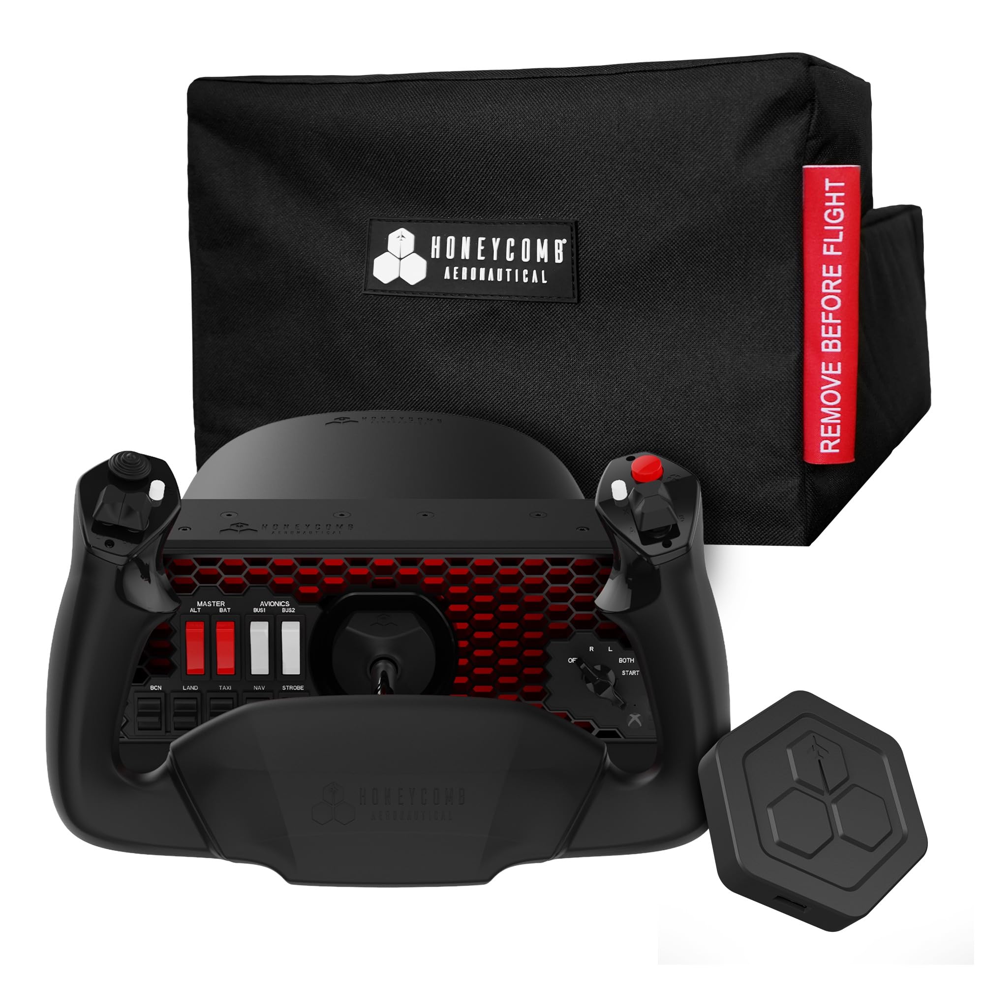 Honeycomb Alpha XPC Captain’s Edition 2025 Flight Simulation Yoke Bundle for Xbox Series X|S & PC