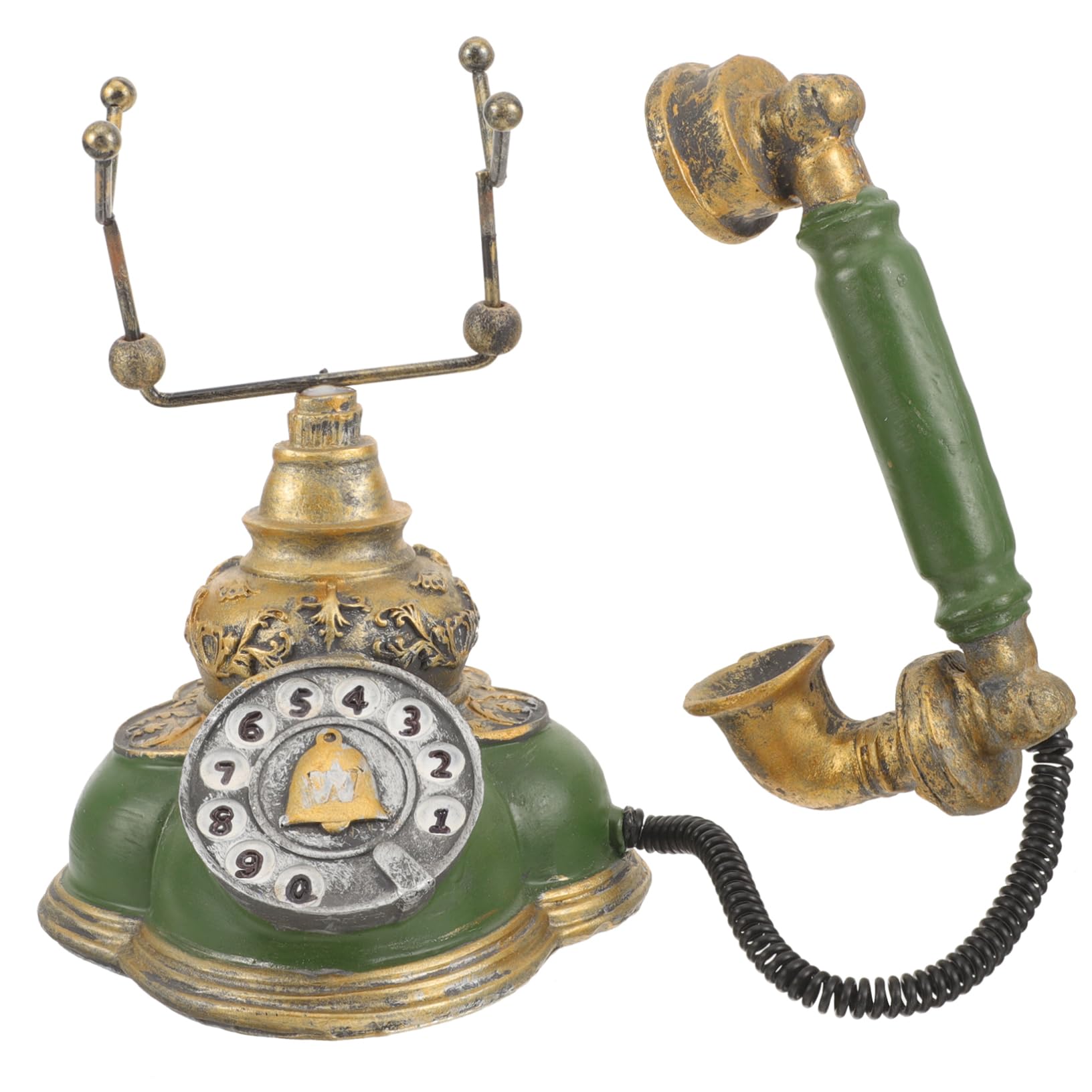 Ciieeo Retro Ornament Vintage Phone Decor for Home Bedroom Office Stylish Table Model for Wine Cabinet Desk for Home Decor Accents