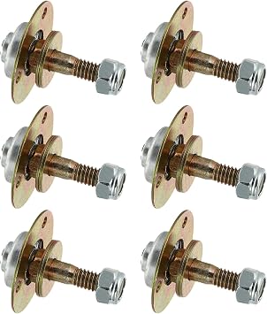 TOVINANNA 6Pcs Glider Rocker Chair Bearings M8X55Mm Iron Hardware Accessories for Rocking Chair Bearing Replacement and Furniture Parts Maintenance