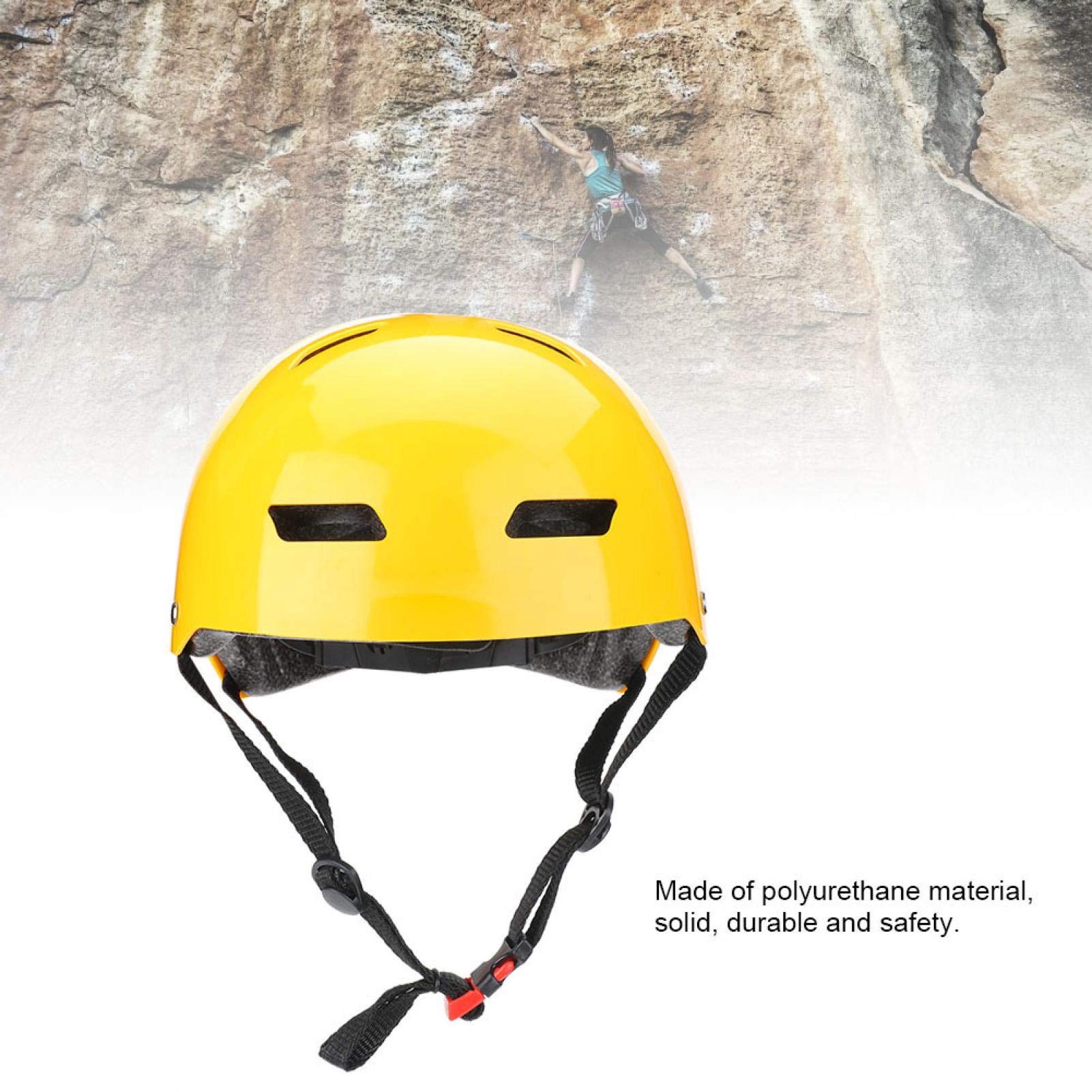 Casco di sicurezza Casco leggero per arrampicata su roccia Casco di sicurezza per casco da arrampicata con protezione per il mento