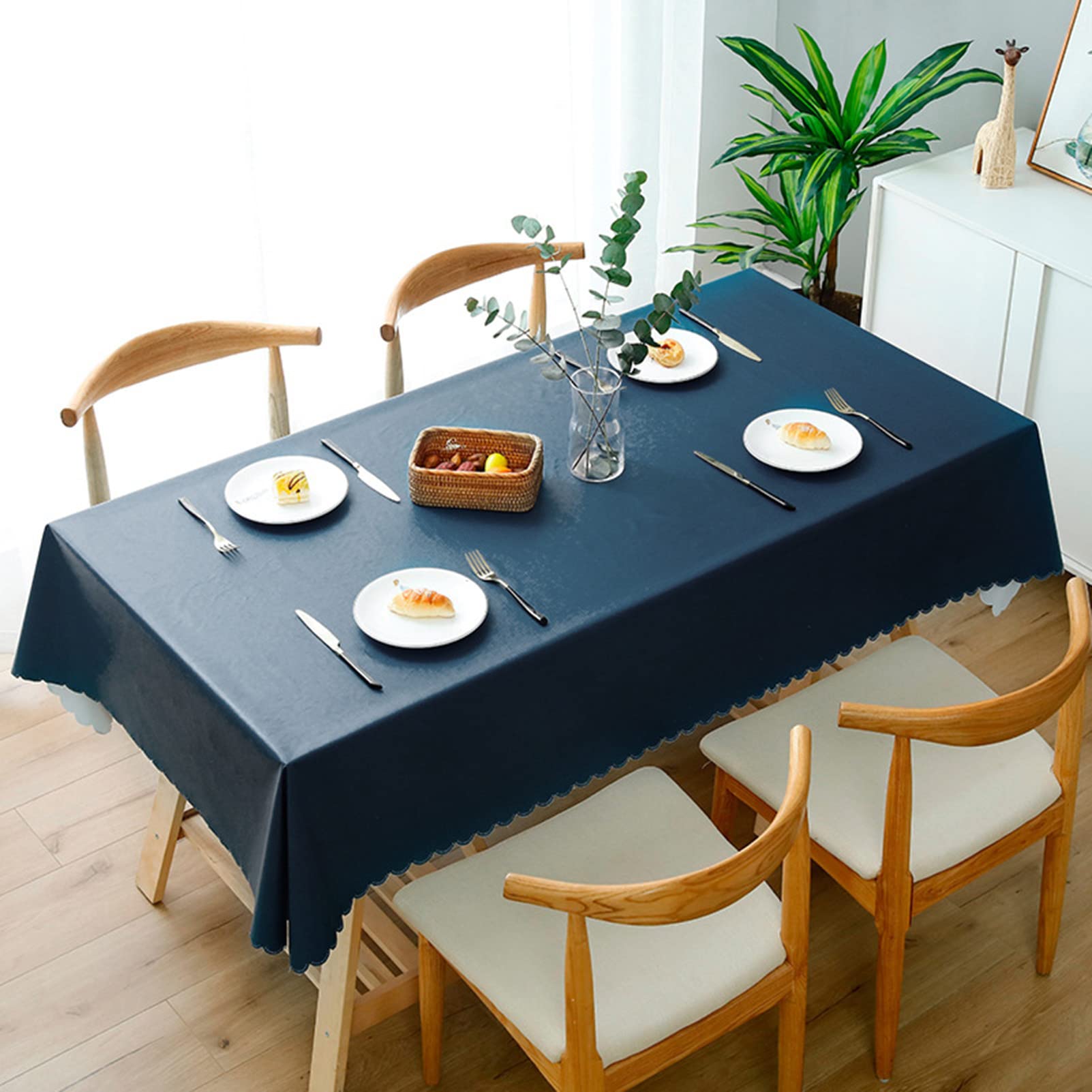 GSXLZ Tafelkleed voor buiten, vierkant tafelkleed, pvc, rechthoekig tafelkleed, waterdicht, oliebestendig (Apple patroon, 120 x 160 cm