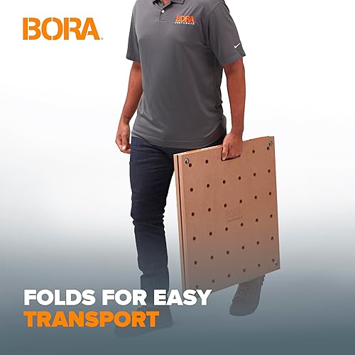 Miniatura 6 de BORA Mesa Centipede para banco de trabajo Bora Centipede - Soporte de trabajo para caballos, 24 x 48 pulgadas, incluye parte superior de madera con