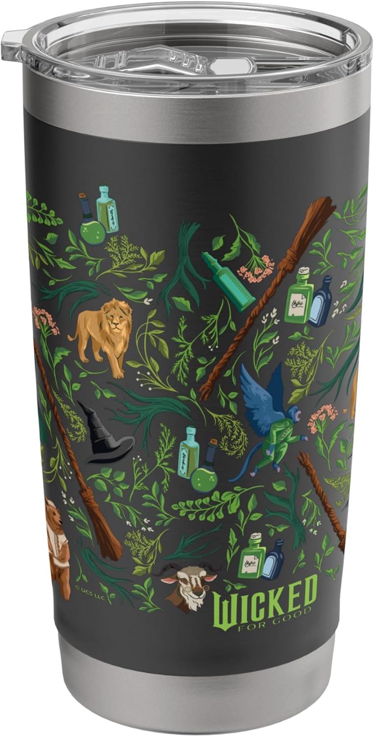 Wicked: For Good All Over Print Enchanted Forest Stainless Steel Insulated Tumbler