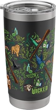 Wicked For Good All Over Print Enchanted Forest Stainless Steel Insulated Tumbler