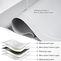 Vista 4 de Boolegon Persianas enrollables opacas sin cordón para oscurecer la habitación, persianas enrollables opacas para el hogar, oficina, dormitorio, sala