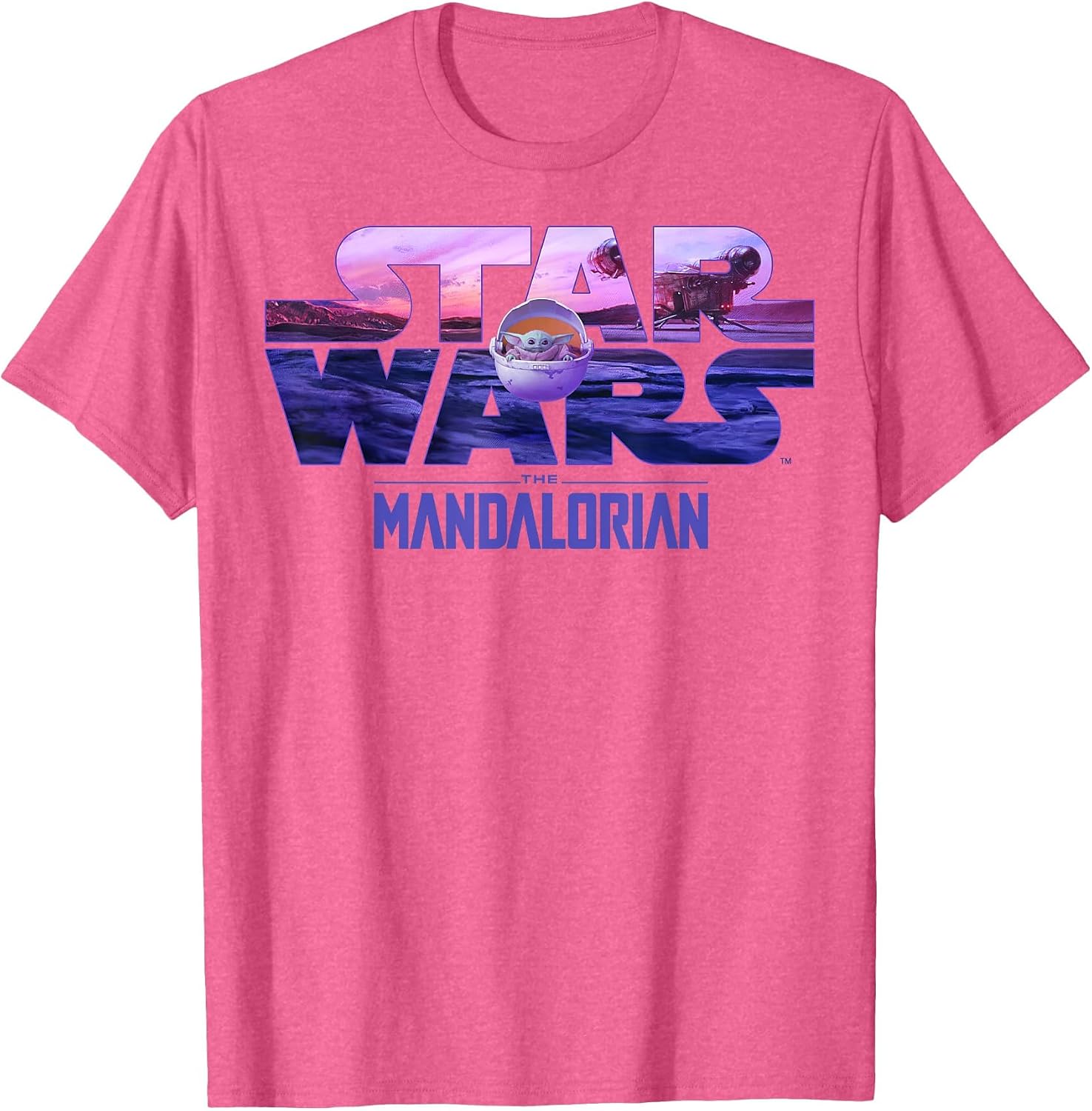 Star Wars The Mandalorian The Child Logo Fill T-Shirt image 4