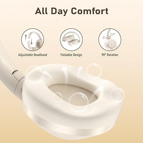 Miniatura 5 de Auriculares con cancelación activa de ruido, auriculares de reproducción de 100 horas, Bluetooth inalámbricos, auriculares Bluetooth con micrófono