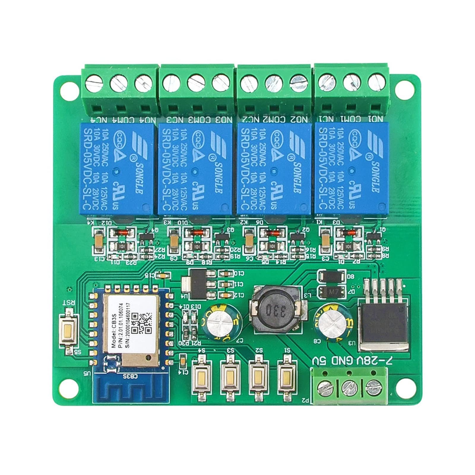 Tuya App Modulo interruttore WiFi wireless relè remoto 4CH DC 12V 24V 5V AC 220V 250V 4 canali APP Smart Switch
