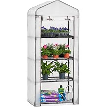 Christow Mini Greenhouse Fleece Cover, 4 Tier, Cover Only | Extra-Thick 65gsm Fleece Cover, Fits Most 4 Tier Greenhouses, Frost Protection to -8 C, Breathable Insulating Fabric