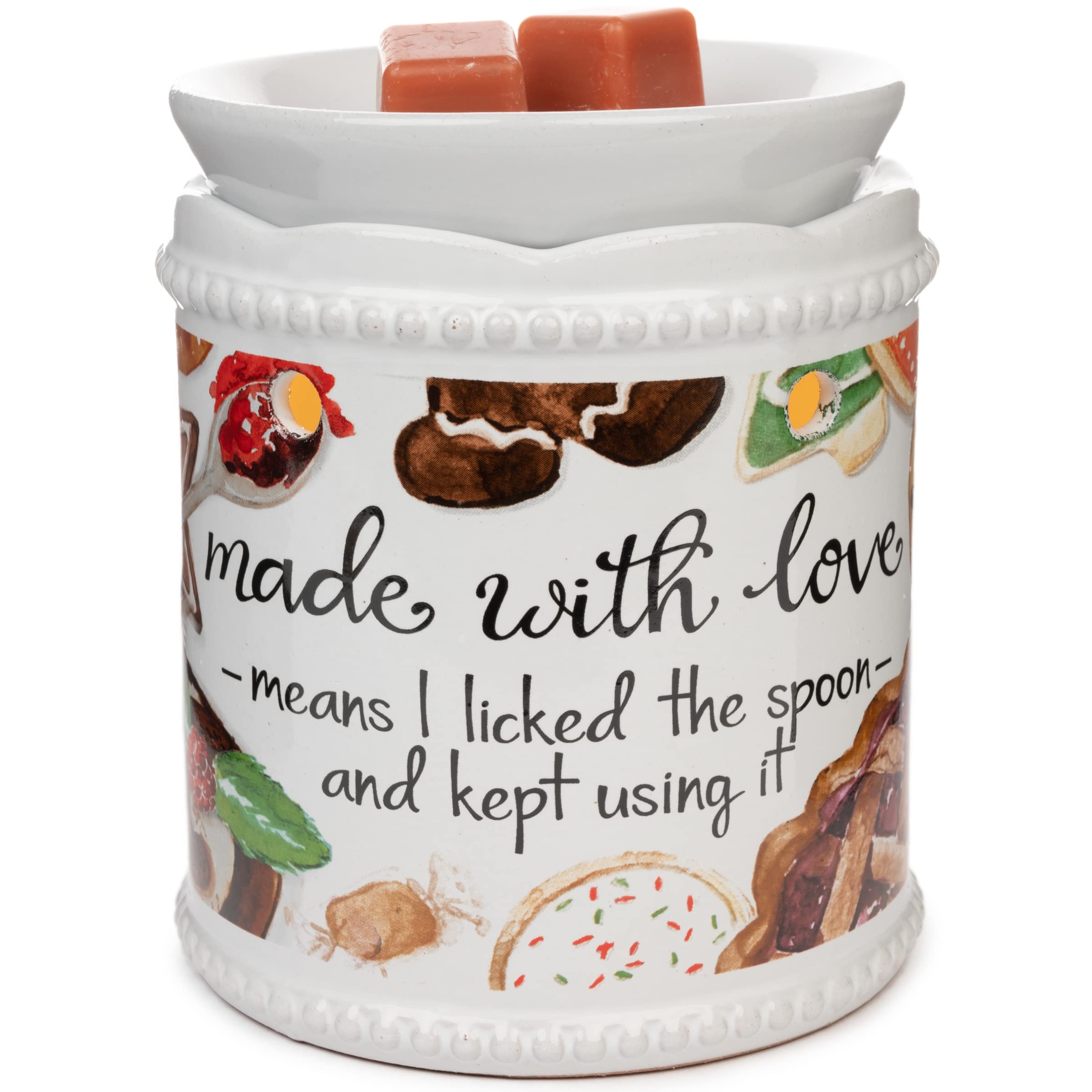 Scentsationals Wax Melt Warmer, Wax Warmer for Scented Wax Melts - Made with Love - Candle Wax Melter for Fragrance Cubes and Tarts