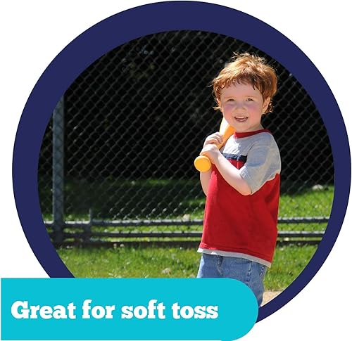 Miniatura 6 de Bate de béisbol de plástico de barril grande para niños pequeños y pequeños, construcción duradera y ligera con barril de gran tamaño para