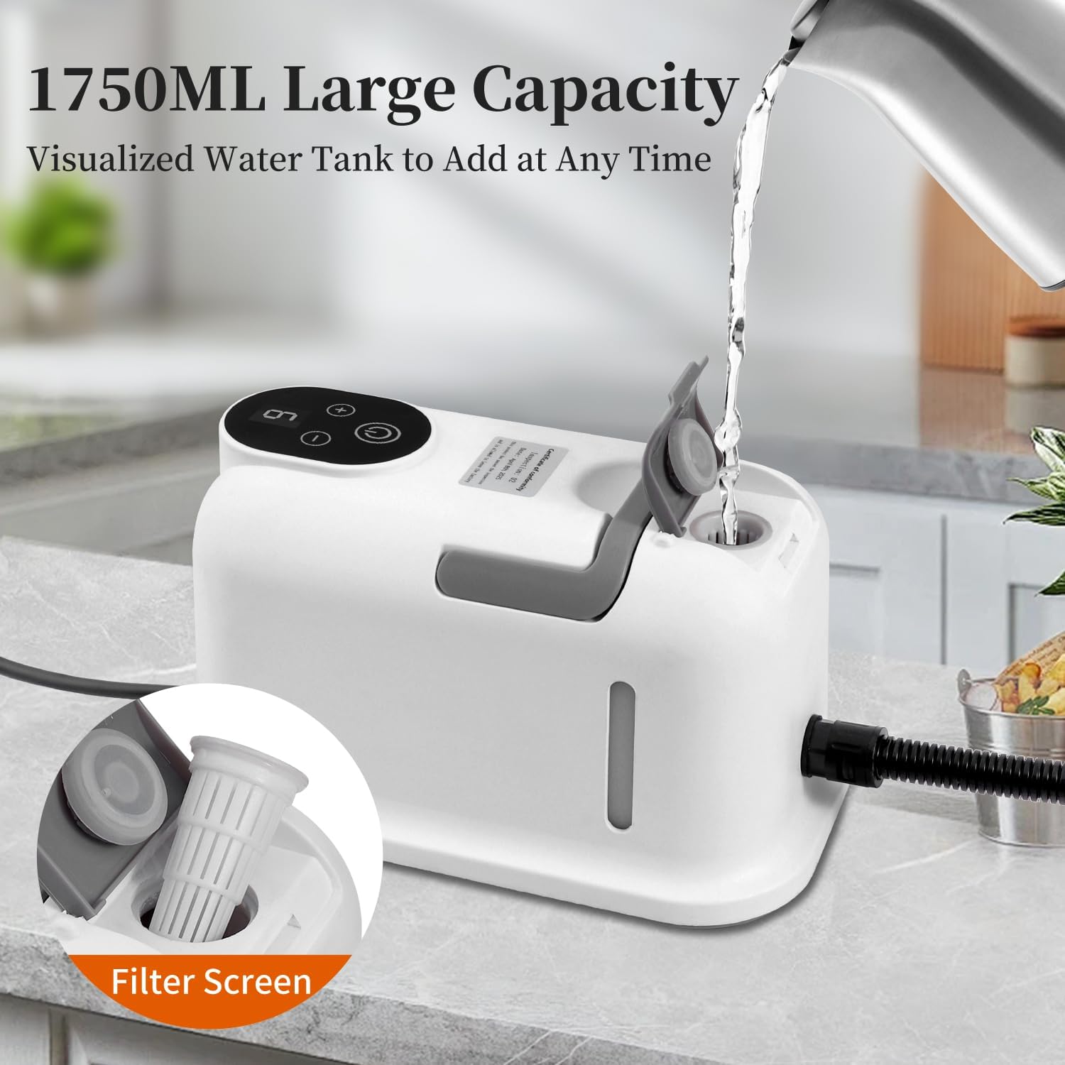 Steam Cleaner,15s Heat-Up,1.8L Tank,Portable Handheld Steamers for Cleaning with 10PCS Accessories,Steam Cleaner for Home,Car,Dirt,Grease,Grout,Tile,Couch,grout,windows,bathrooms,kitchens