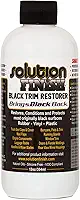 Solution Finish - Restaurador de acabamento de plástico preto e vinil - Use para detalhes de carros e caminhões, sem aparência molhada, revive instantaneamente a cor para aparar, para-choques, abas de