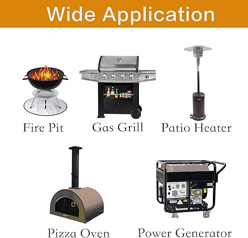 Miniatura 5 de CSST Tubo de acero inoxidable corrugado de 37 pies 12 pulgada flexible de tubería de gas natural Kit de conversión de propano manguera de parrilla