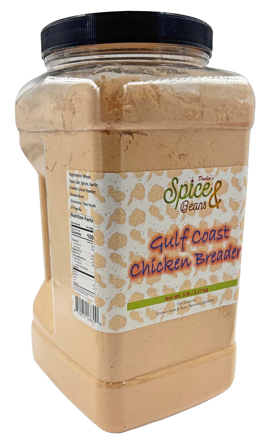 Gulf Coast Seafood Breader | By Dasher's Spice & Beans | 5 lb