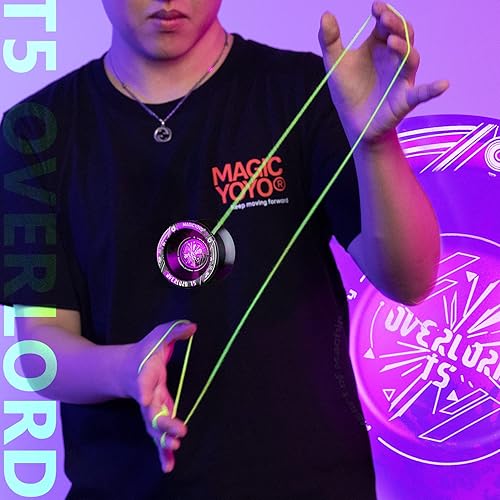 Miniatura 6 de YOSTAR Yoyo profesional T5 Overlord Yoyo sin respuesta para adultos Yoyo de doble propósito para principiantes Yoyo Pro con rodamiento sensible