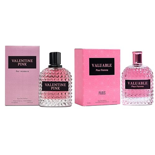 Juego de 2 perfumes para mujer Set de regalo de fragancia floral con vainilla, dulce afrutado, empolvado, amaderado y almizclado 3.4 onzas
