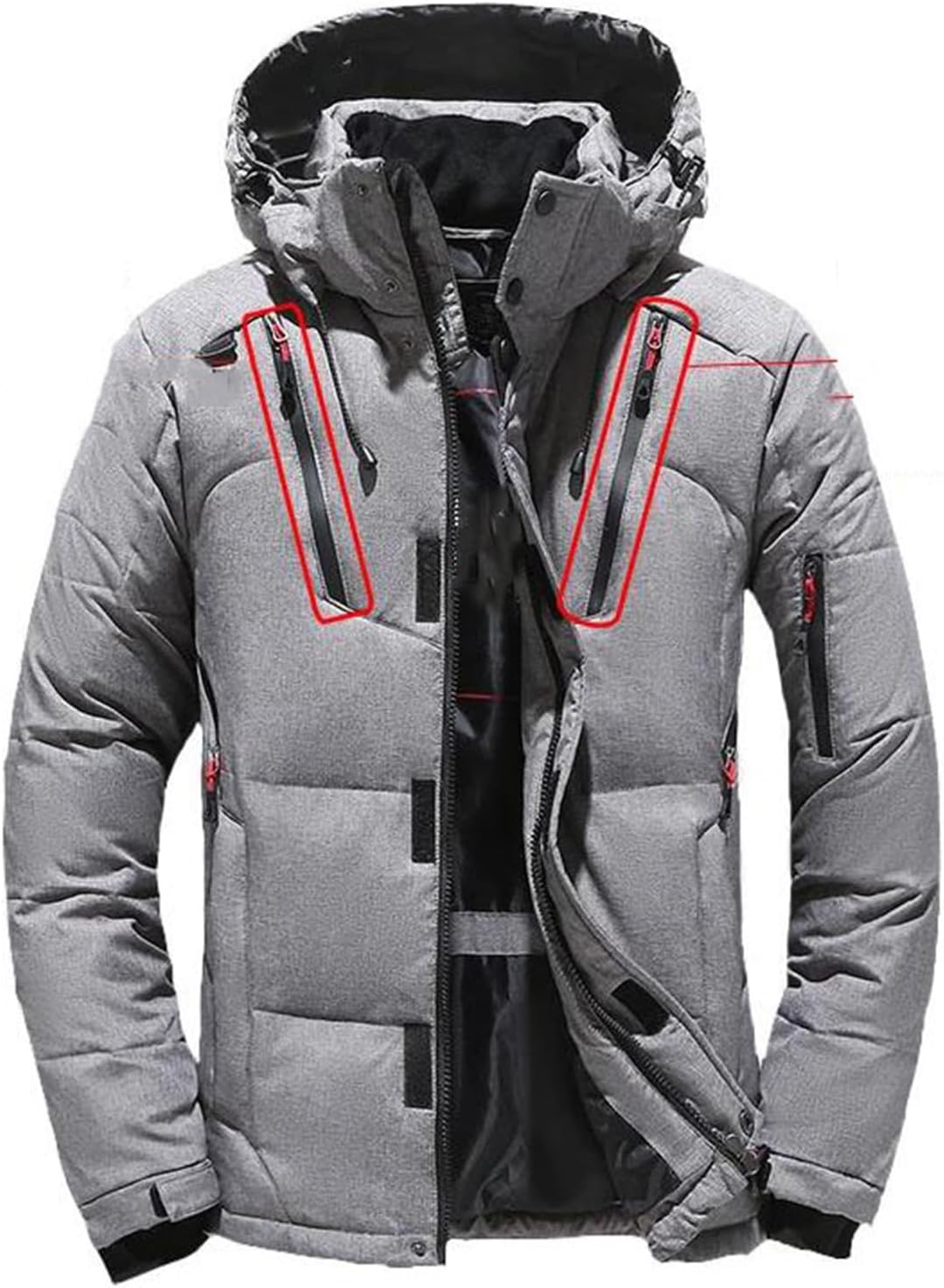 Men's Winter Ski Suit Warm Windproof Jacket And Ski Pants Two Piece Outdoor Snowboarding Outfit For Cold Weather