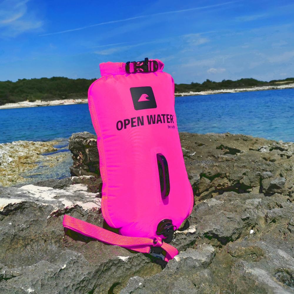 OpenWater Open Water Buoy 28L Pink, Boot di Sicurezza Unisex Adulto, Rosa, XL