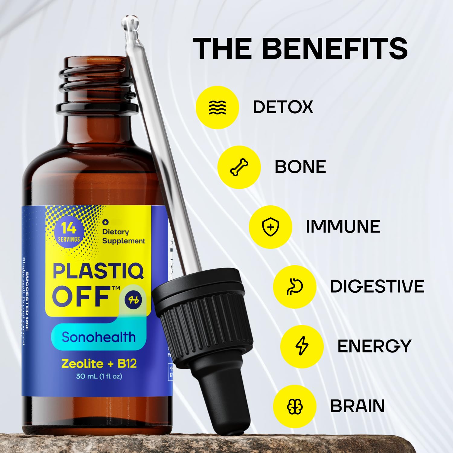 Amazon.com: SonoHealth Plastiq Off | Micronized Liquid Zeolite