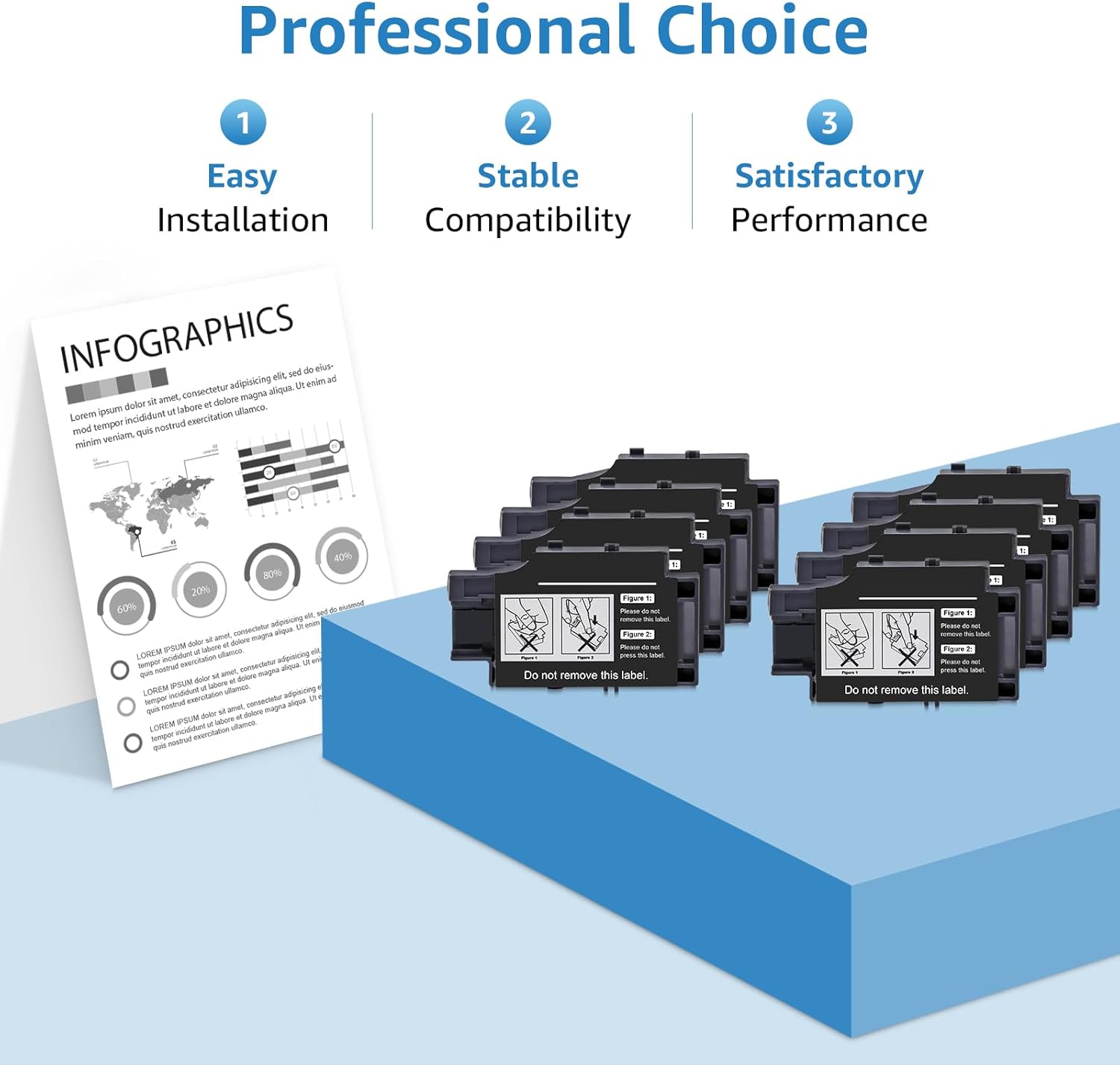 Compatible T2950 T295000 Maintenance Box Replacement for 2950 Work for WF-100 WF-110 WF-100W EC-C110