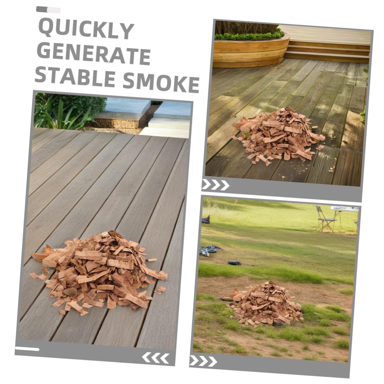 BESTonZON Holzgrillchips zum Räuchern und Grillen mit Konstantem Rauch