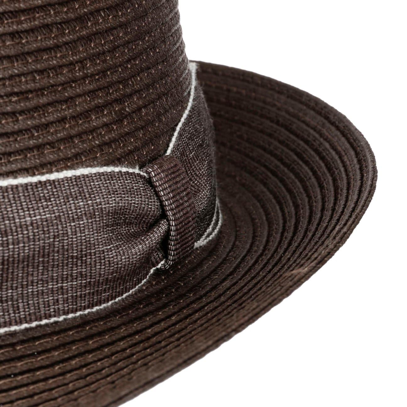 Lierys Menalo Sombrero Trilby Paja Toyo Banda de Grosgrain Hombre Primavera Verano