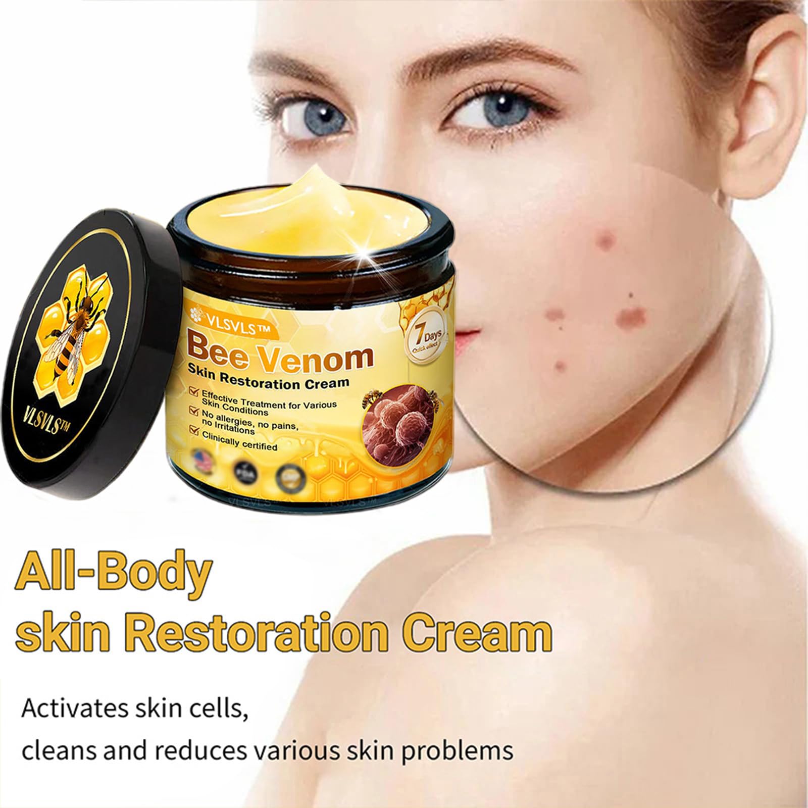 VLSVLS 2-Piece Bee Venom Skin Care Cream