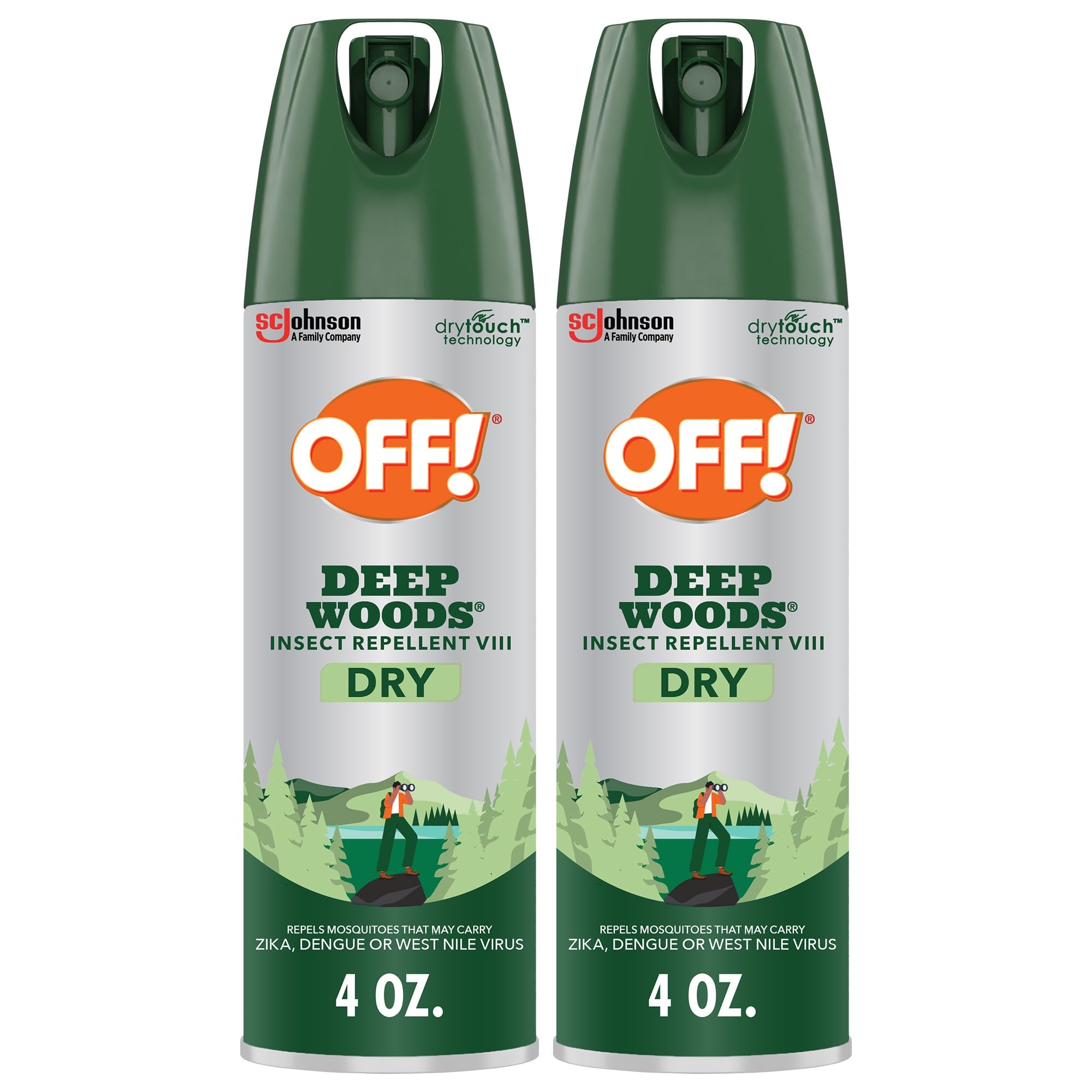 OFF SPRAY DEEP WOODS DRY AERO (Pack of 2)2