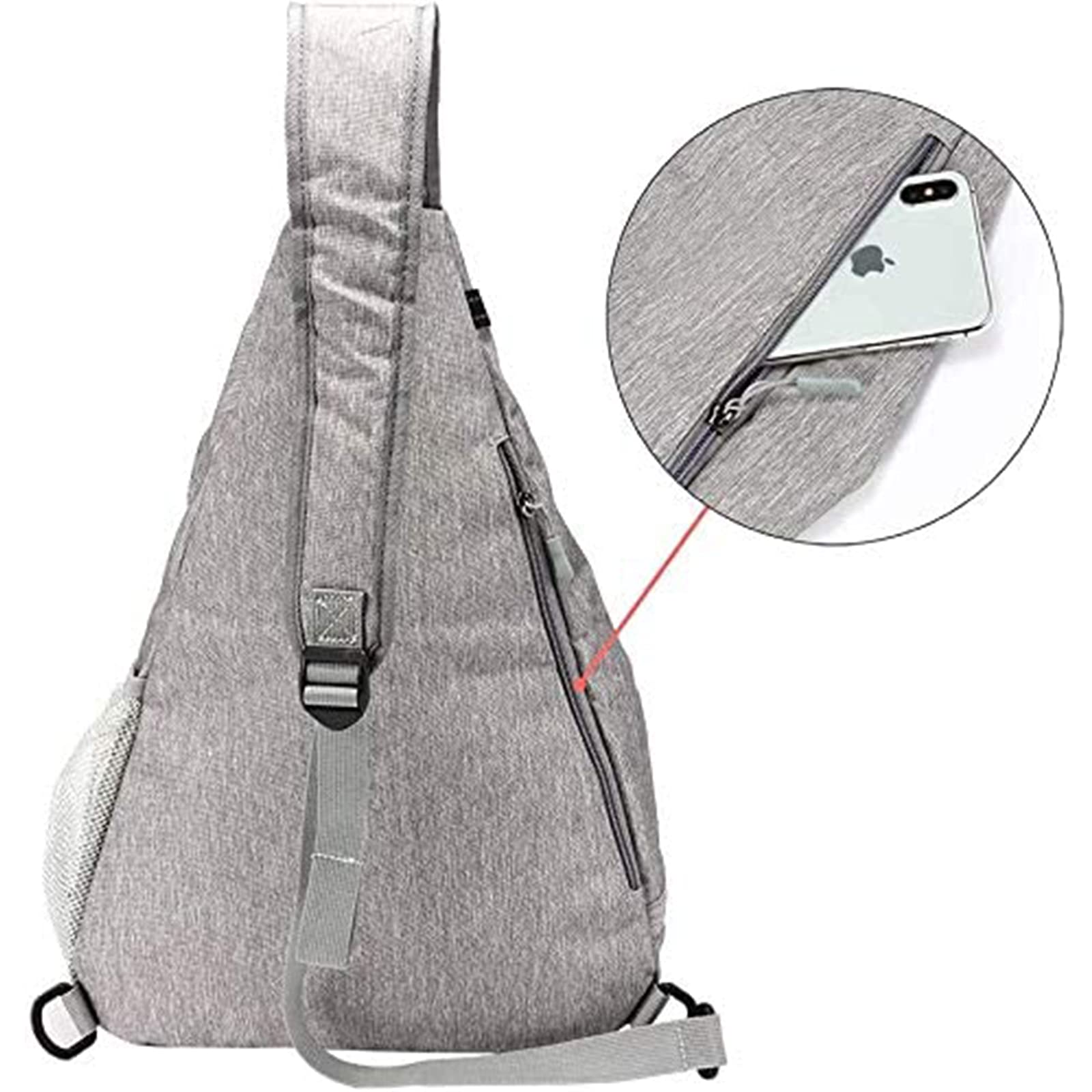 Zaino Monospalla, Borsa Monospalla per Uomini Impermeabile, Spalla Marsupio Messaggero per Palestra Scuola, Esterni Trekking Escursionismo Viaggio Campeggio