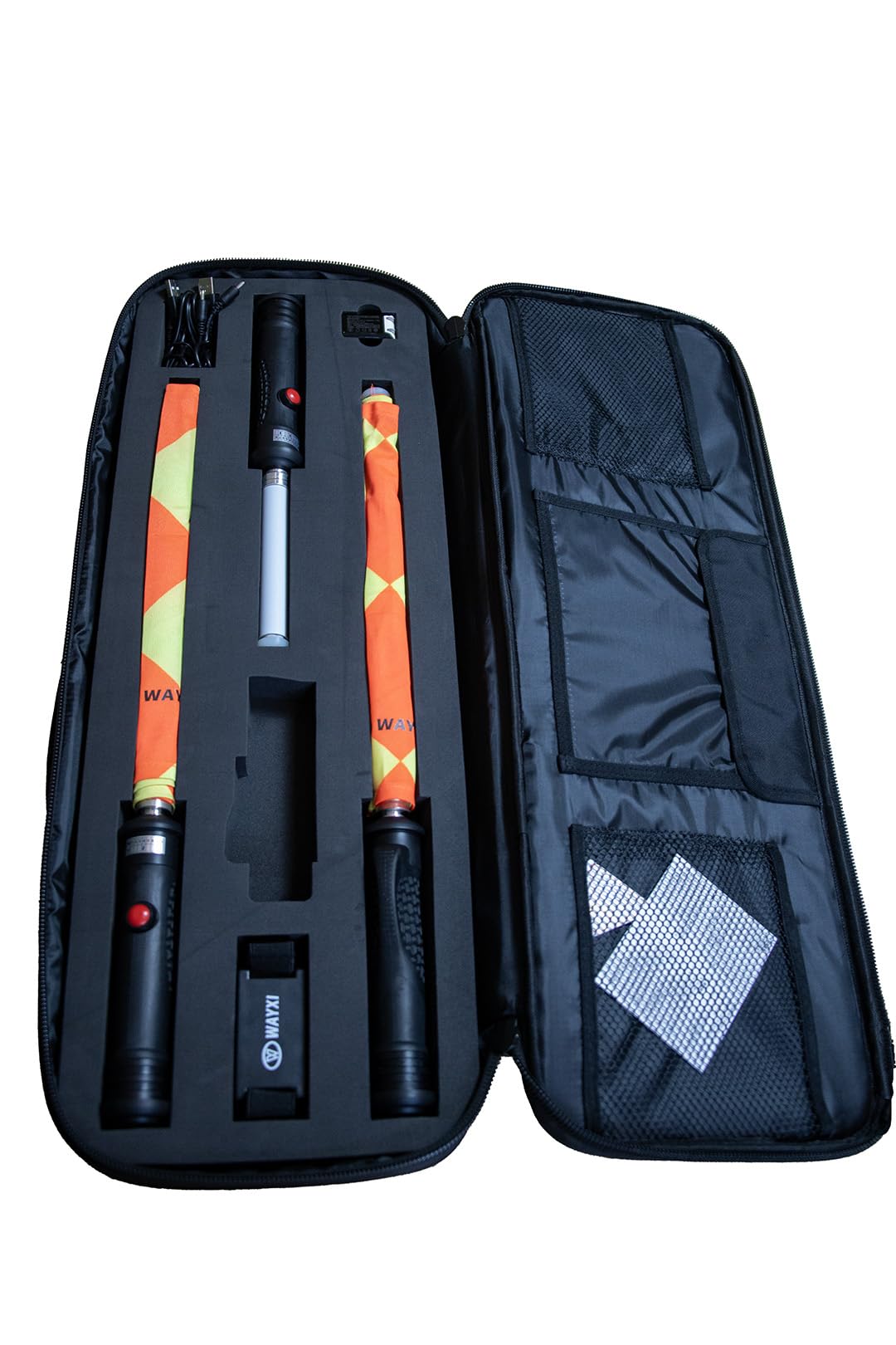 Netsportique Lot de 2 Drapeaux électroniquede Touch - Fanions d’Arbitre Football - Parfait pour Les matchs de Foot Officiels et Les Tournois !