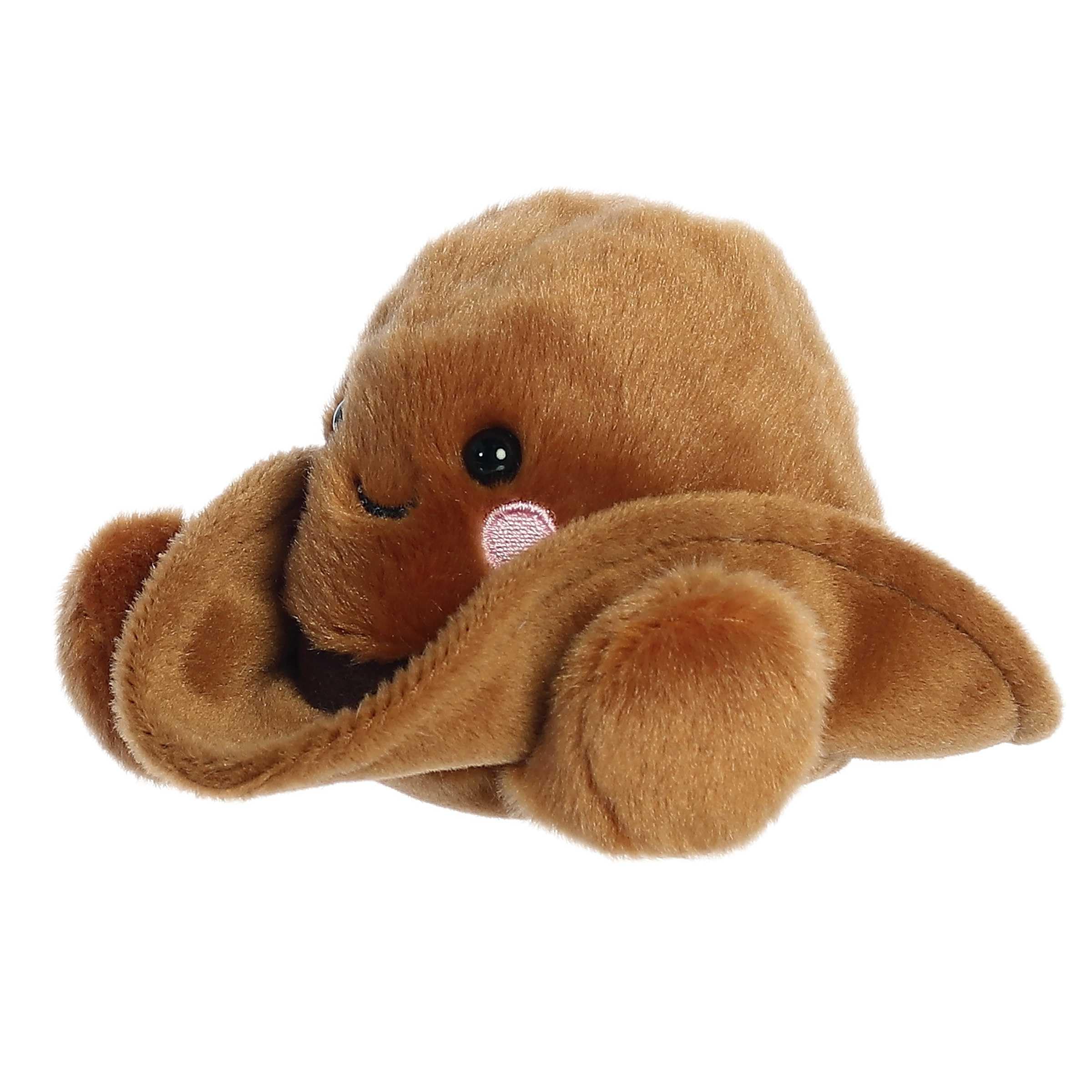 Aurora(r) Adorable Palm Pals(tm) Orville Cowboy Hat(tm) Stuffed Animal - Pocket-Sized Play - Collectable Fun - Brown 5 Inches - Image 5