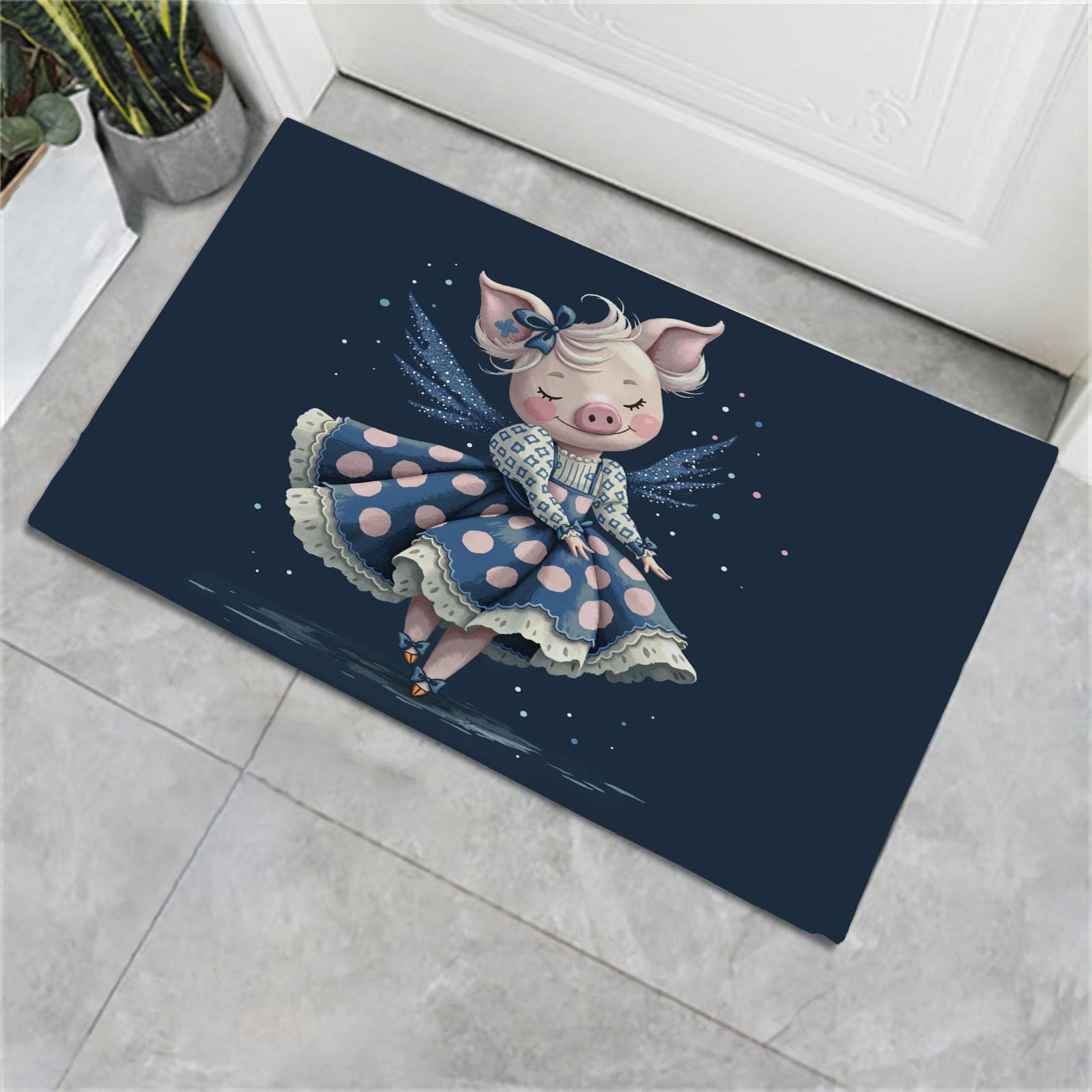 Tapis petit cochon pliable pour sécuriser les sols glissants de la maison