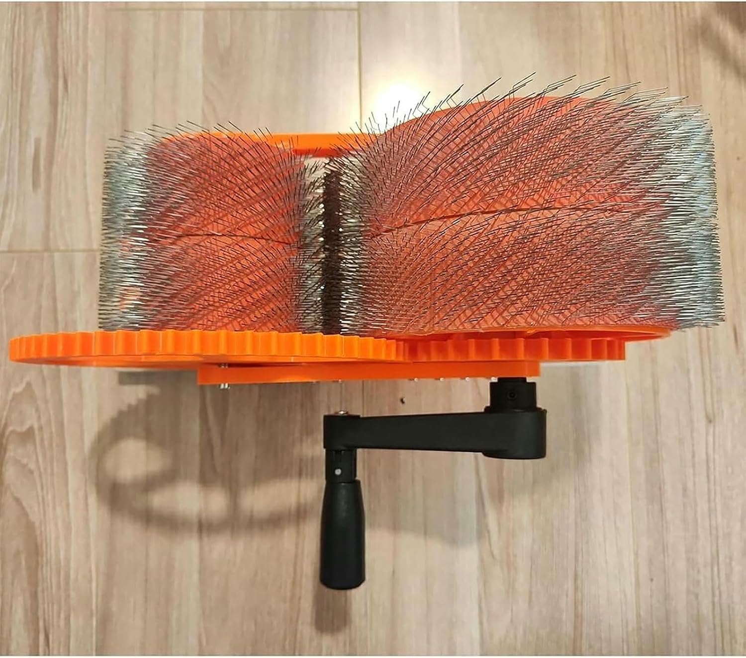 Wool Drum Carding Machine, Manual Wool Combing Tool for DIY Craft, Fast Color Mixing and Combing for Felt Animals and Handmade Projects~/