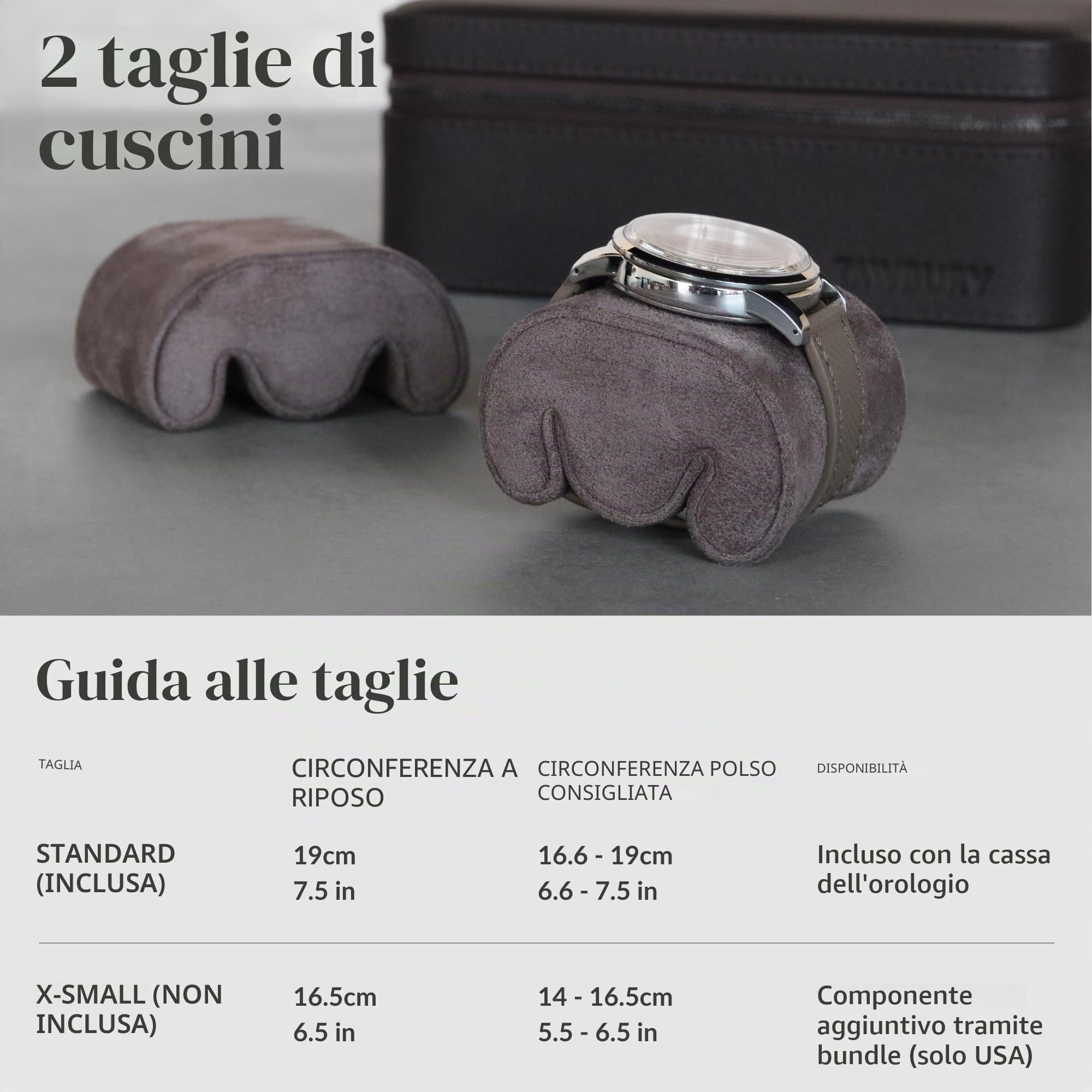 TAWBURY Scatola orologio in pelle 3 orologi uomo viaggio
