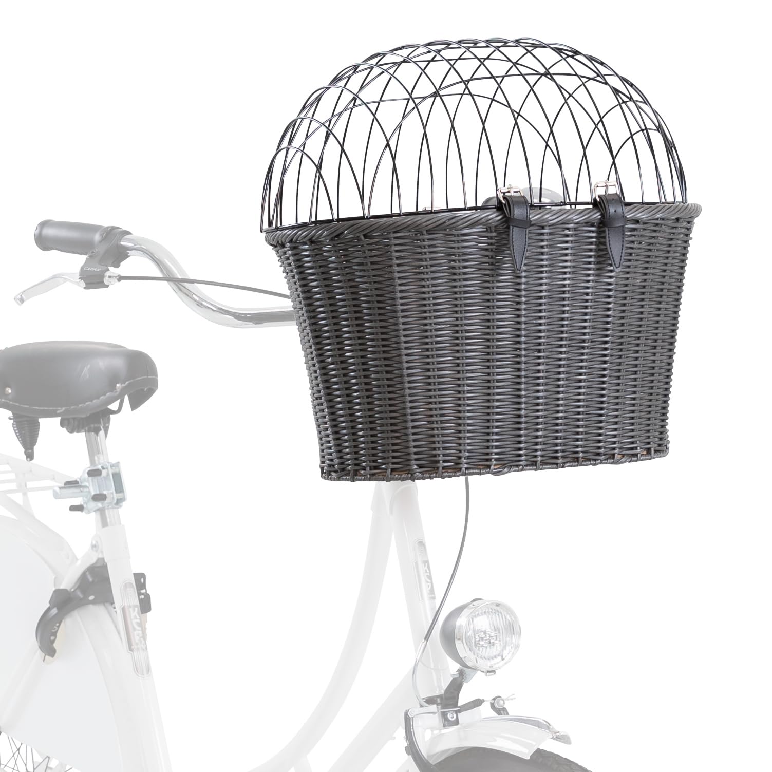 Trixie Cestino anteriore per bicicletta, 44 x 34 x 41 cm, Antracite, 2,04 kg
