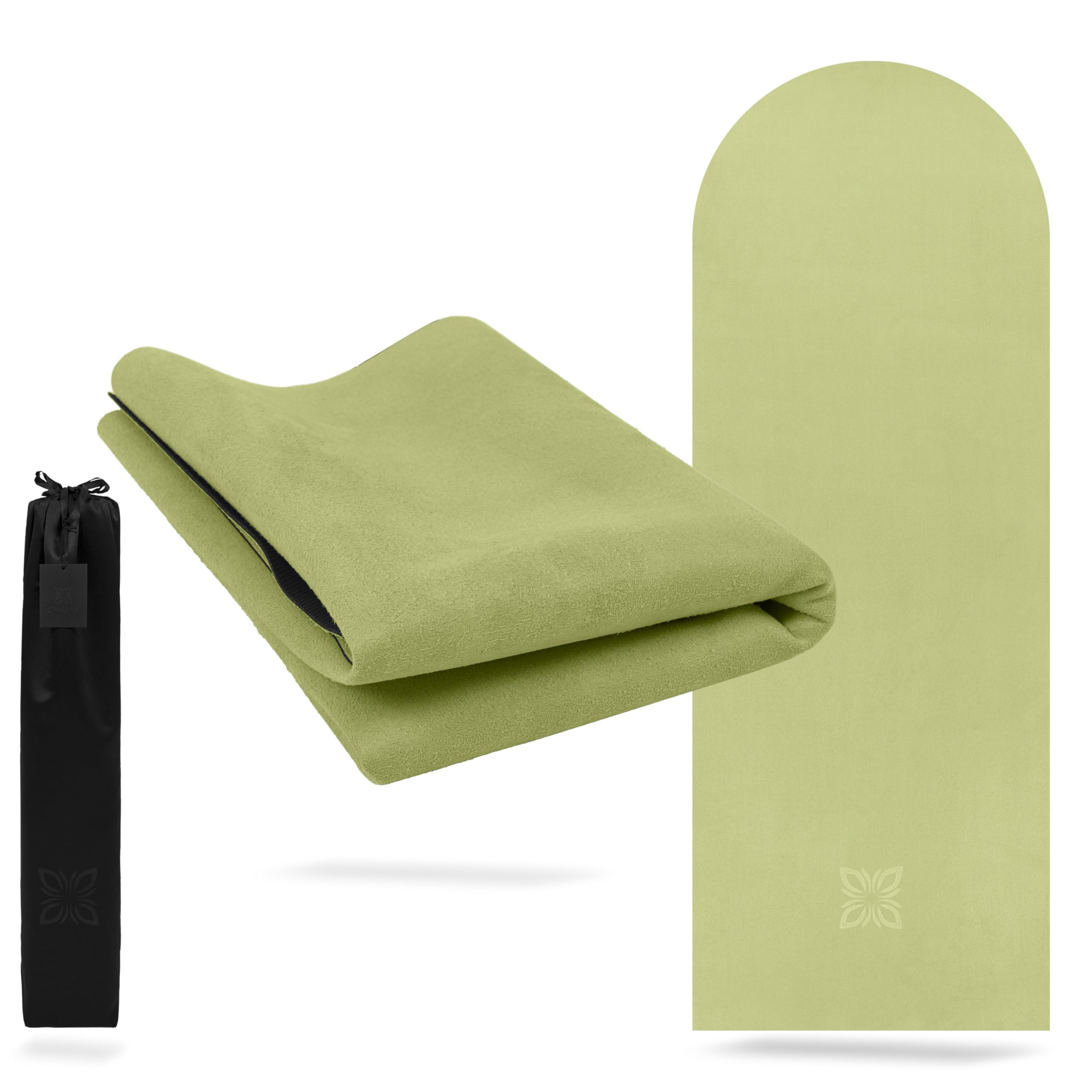 OMNANA JETSET Tapis De Yoga Voyage 1,3 Mm – Plier, Antidérapant, Microfibre/caoutchouc, 190x70 Cm, Design Moderne