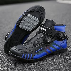 Amazon.co.jp: バイクシューズ メンズ ライディングブーツ 厚底