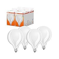 OSRAM LED Star GLOBE125, lampada LED a filamento opaco a forma di globo con diametro di 125mm