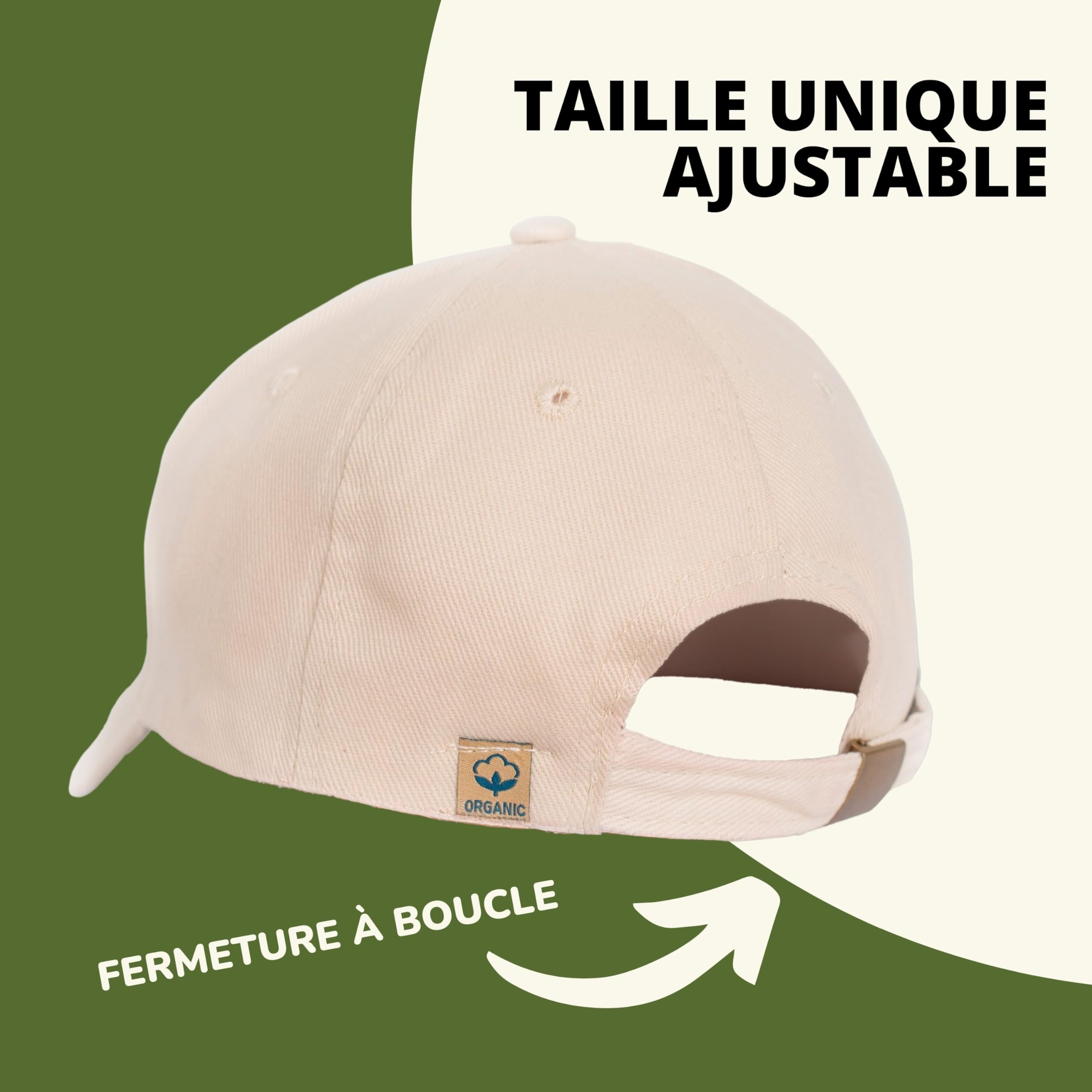 Casquette Beige Brodée avec Teckel – 100% Coton Bio | Cadeaux pour Amoureux des Chiens